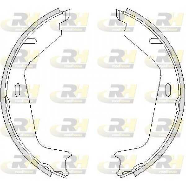 Juego de zapatas de freno de estacionamiento ROADHOUSE para VOLVO S60 I 2.0 T 2000–2010 - OEM 272398