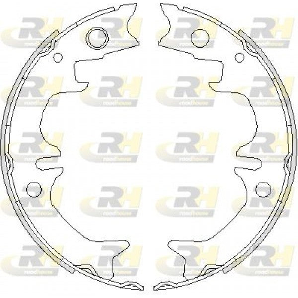 Juego de zapatas de freno de estacionamiento ROADHOUSE para LEXUS ES 3.5 2006–2012 - OEM 4654020020