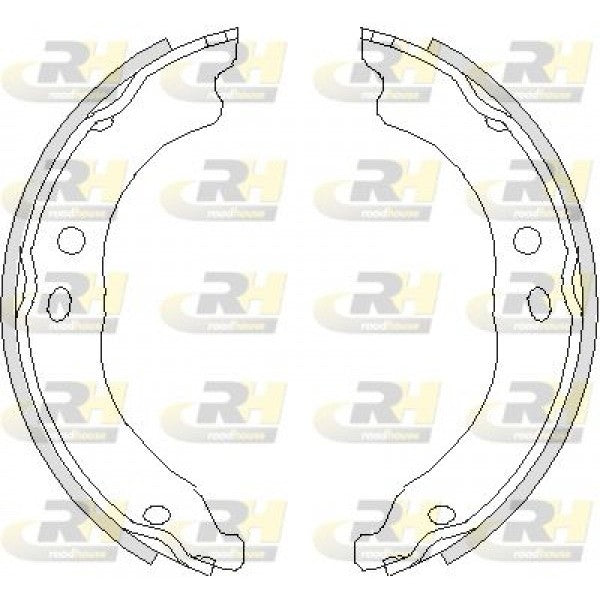 Juego de zapatas de freno de estacionamiento ROADHOUSE para CITROËN JUMPER III Furgón 2.2 HDi 100 2006–2012 - OEM 4241N5