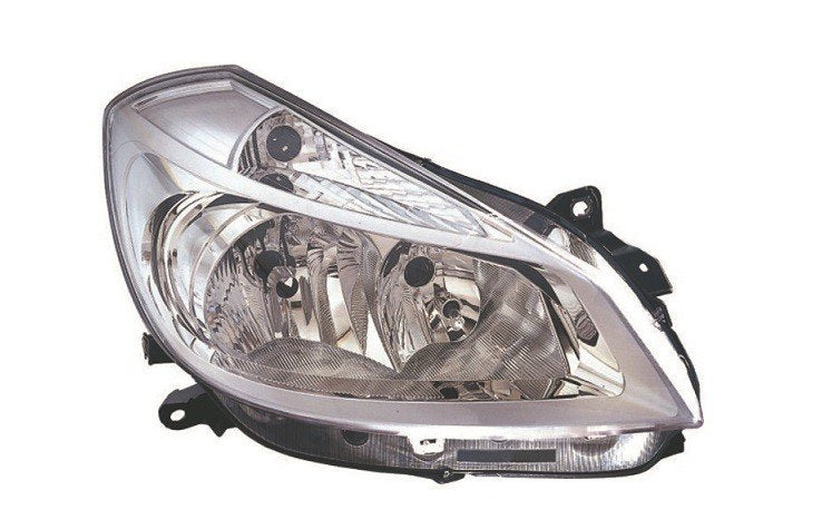 Faro H7+H7 [Cromado] ->07 — RENAULT CLIO 3 fase 1 - derecho