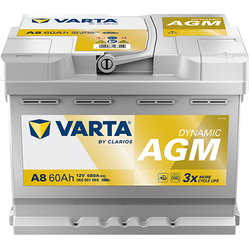 Batería Varta A8 Dynamic AGM 12 V 60 Ah