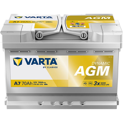 Batería Varta A7 Dynamic AGM 12 V 70 Ah
