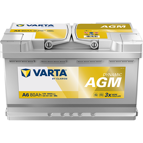 Batería Varta A6 Dynamic AGM 12 V 80 Ah