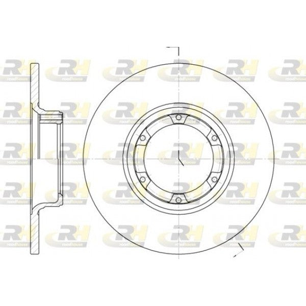 Juego de 2 discos de freno ROADHOUSE para ARO 10 1,3 1980–1986 - OEM 7700502515