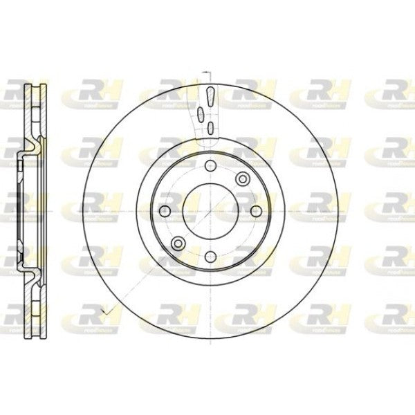 Juego de 2 discos de freno ROADHOUSE para CITROEN C4 I 2.0 16V 2004–2008 - OEM 424964