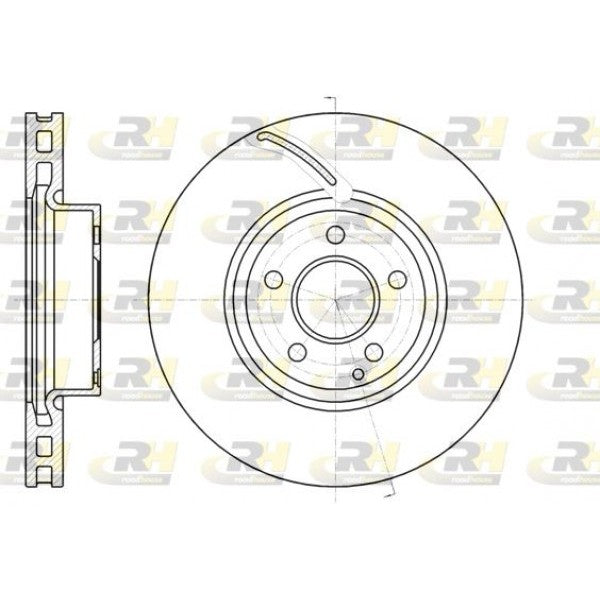 Juego de 2 discos de freno ROADHOUSE para Mercedes-Benz Clase C III C 300 2011–2014 - OEM 0004211212
