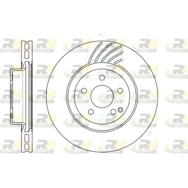 Juego de 2 discos de freno ROADHOUSE para Mercedes-Benz Clase E III E 300 BlueTEC 2007–2008 - OEM 2044212912