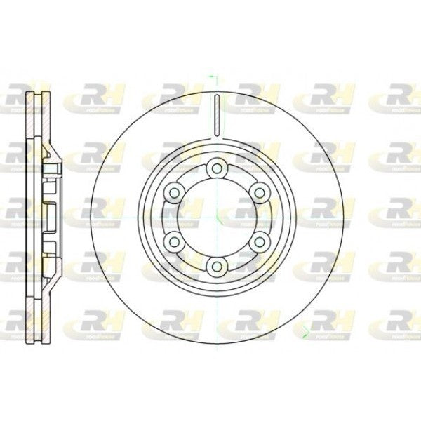 Juego de 2 discos de freno ROADHOUSE para ISUZU LCV D-Max I / Rodeo 2.5 2006–2012 - OEM 8973606770