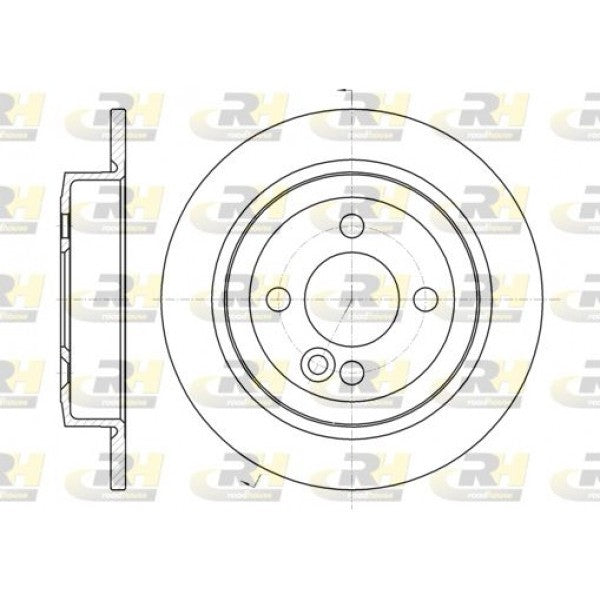 Juego de 2 discos de freno ROADHOUSE para MINI Mini I Cooper 2001–2006 - OEM 34211503070