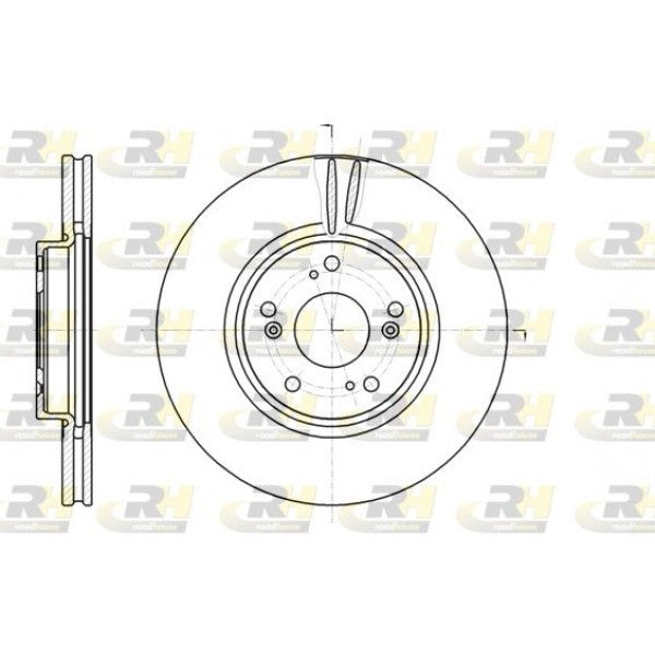 Juego de 2 discos de freno ROADHOUSE para HONDA Accord VII 2.0 2006–2008 - OEM 45251SEAE30