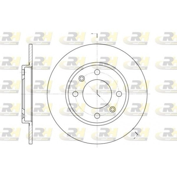 Juego de 2 discos de freno ROADHOUSE para CITROEN Saxo / Chanson 1.6 1996–2003 - OEM 4249F5