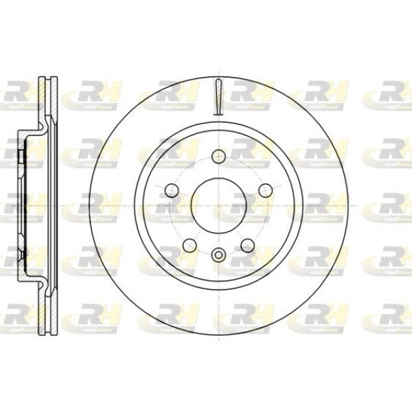 Juego de 2 discos de freno ROADHOUSE para OPEL Insignia A 1.4 2011–2017 - OEM 13501303