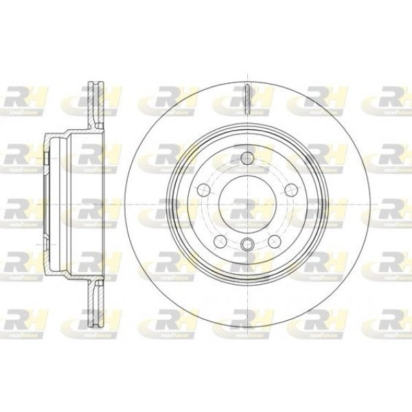 Juego de 2 discos de freno ROADHOUSE para BMW X5 II 3.0 d 2007–2008 - OEM 34216771970