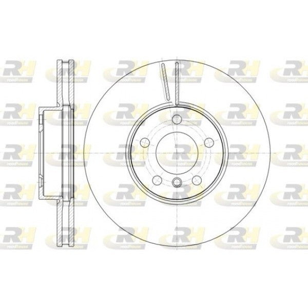 Juego de 2 discos de freno ROADHOUSE para BMW X5 II 3.0 si 2006–2008 - OEM 34116771985