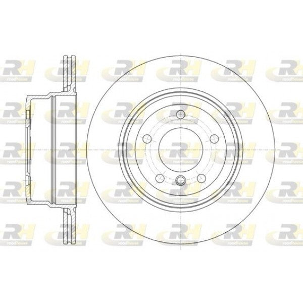Juego de 2 discos de freno ROADHOUSE para BMW 5 V 525 d xDrive 2008–2009 - OEM 34216763345