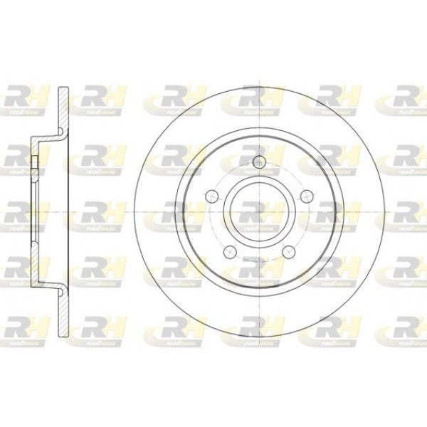 Juego de 2 discos de freno ROADHOUSE para FORD Focus III 1.0 EcoBoost 2017–2020 - OEM 1704765