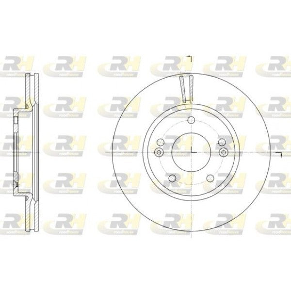 Juego de 2 discos de freno ROADHOUSE para HYUNDAI Elantra III Sedan / i35 / Avante 1.6 2011–2016 - OEM 517122V000