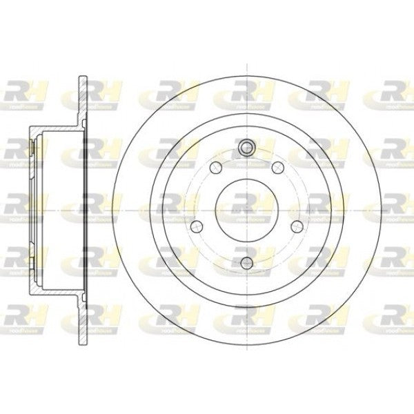Juego de 2 discos de freno ROADHOUSE para NISSAN Altima III 2.5 2006–2013 - OEM 432069W000