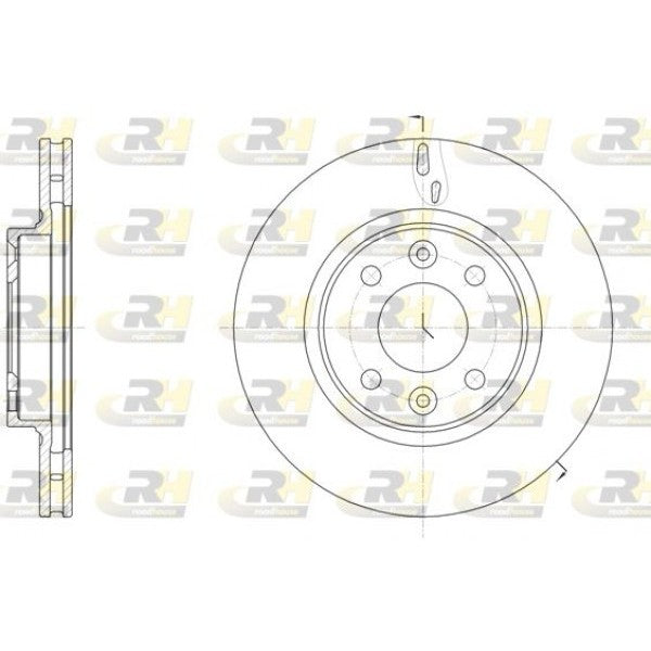 Juego de 2 discos de freno ROADHOUSE para DACIA Logan II 1.0 SCe 75 2017 - OEM 402063149R