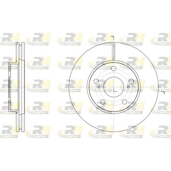 Juego de 2 discos de freno ROADHOUSE para TOYOTA Auris II 1.2 2015–2018 - OEM 4351202330