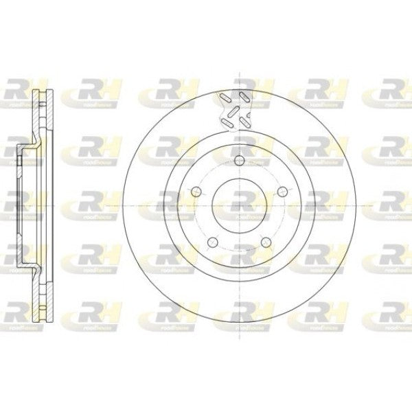 Juego de 2 discos de freno ROADHOUSE para CITROEN C4 II Aircross 1.6 2012 - OEM 1607500580