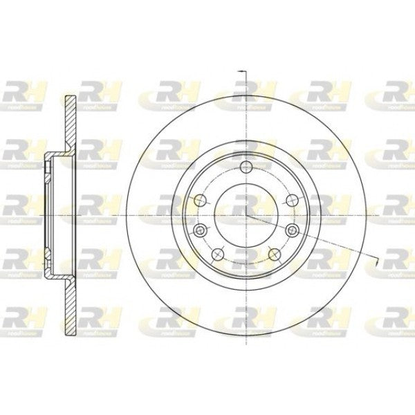 Juego de 2 discos de freno ROADHOUSE para CITROEN Berlingo III 1.2 PureTech 110 2018 - OEM 1609582880