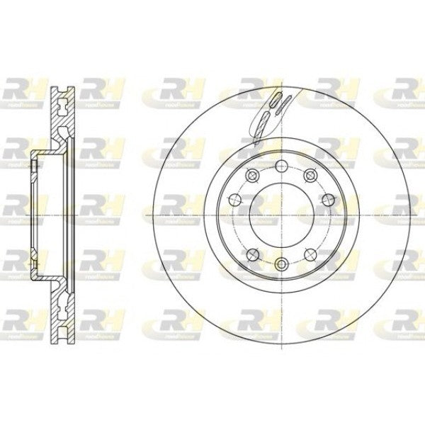 Juego de 2 discos de freno ROADHOUSE para CITROEN Berlingo III 1.6 HDi 90 2018 - OEM 1647867480