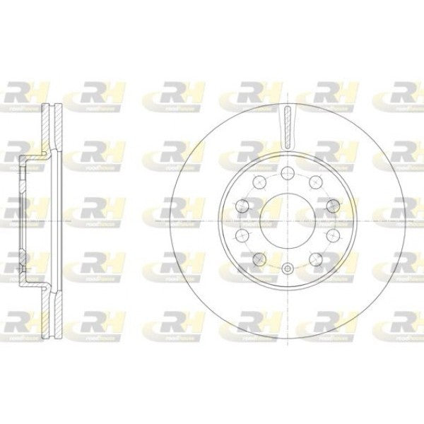 Juego de 2 discos de freno ROADHOUSE para AUDI A3 III Cabrio 1.4 TFSI 2016–2020 - OEM 5Q0615301A