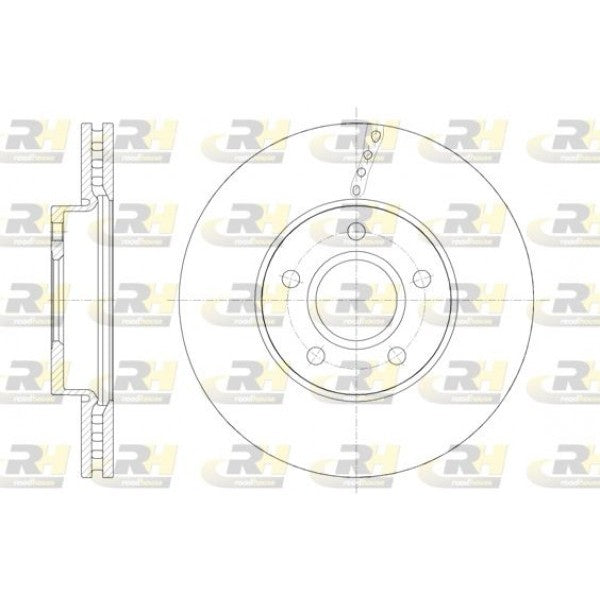 Juego de 2 discos de freno ROADHOUSE para VOLVO C30 1.6 2006–2012 - OEM 31341642