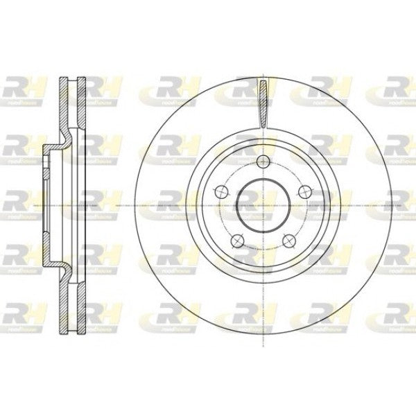 Juego de 2 discos de freno ROADHOUSE para FORD Galaxy III 1.5 EcoBoost 2015–2018 - OEM 2019816