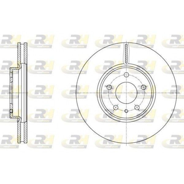 Juego de 2 discos de freno ROADHOUSE para FORD Mondeo V Hatchback 1.0 EcoBoost 2015 - OEM 2017128
