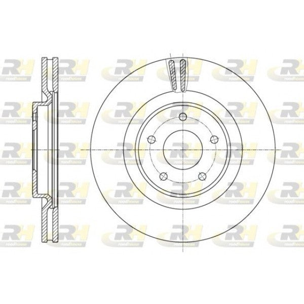 Juego de 2 discos de freno ROADHOUSE para NISSAN X-Trail III 1.3 DIG-T 2019 - OEM 402064CE0A
