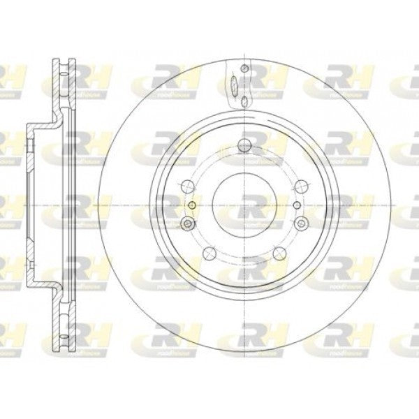 Juego de 2 discos de freno ROADHOUSE para SUZUKI S-Cross 1.4 Smart Hybrid 2022 - OEM 5531161M00