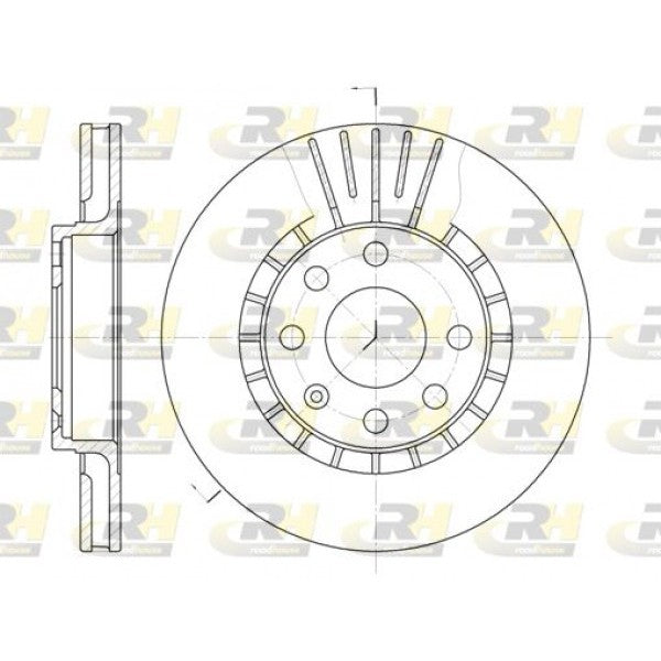 Juego de 2 discos de freno ROADHOUSE para DAEWOO Aranos / Espero 1.8 1995–1997 - OEM 90295087