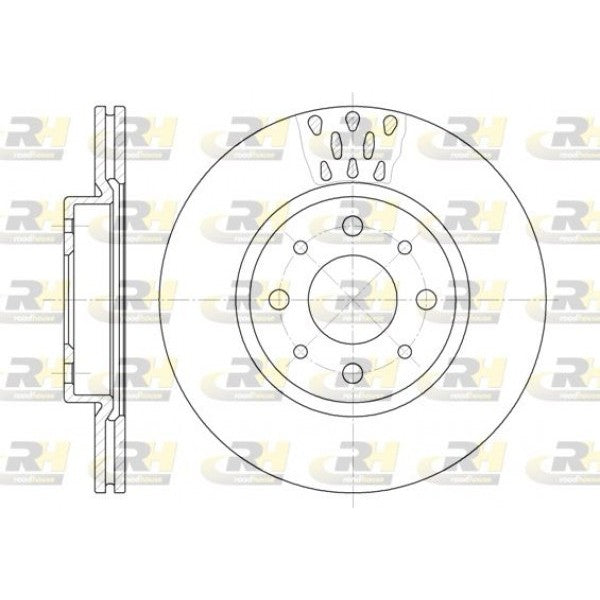 Juego de 2 discos de freno ROADHOUSE para ALFA ROMEO 145 1.4 i.e. 16V T.S. 1996–2001 - OEM 60806137