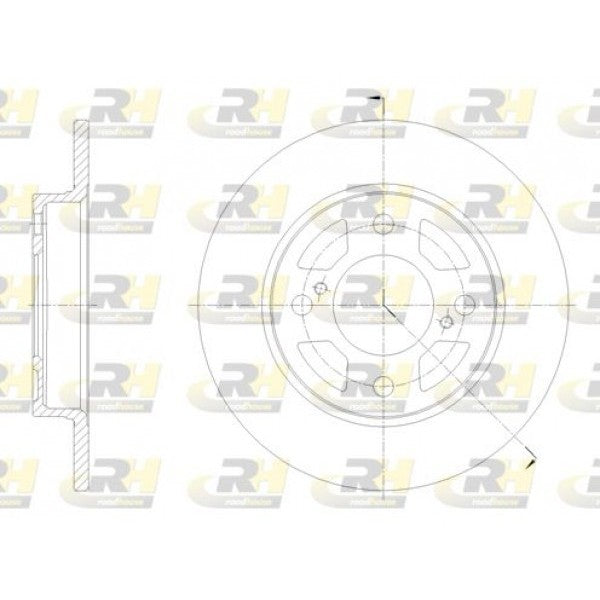 Juego de 2 discos de freno ROADHOUSE para SUZUKI Baleno II 1.0 2016 - OEM 5561152R00