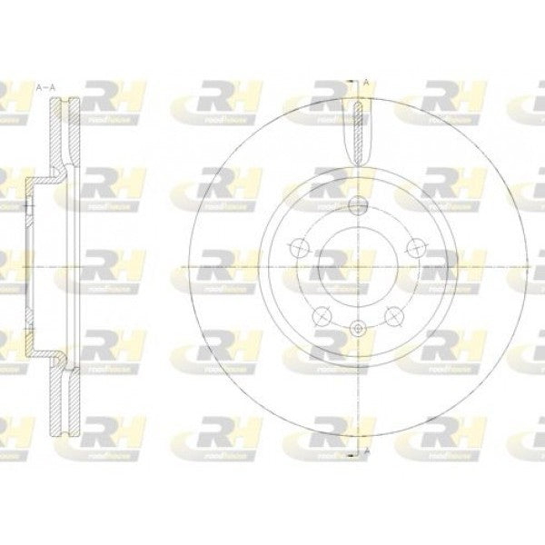 Juego de 2 discos de freno ROADHOUSE para AUDI A1 II City Carver 25 TFSI 2019–2022 - OEM 2Q0615301H