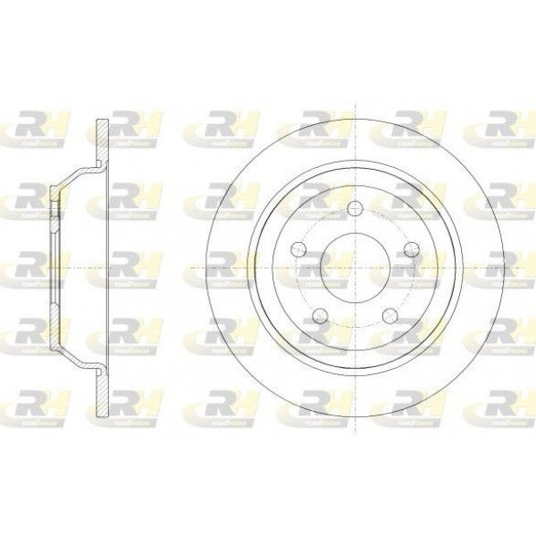 Juego de 2 discos de freno ROADHOUSE para FORD Puma II 1.0 EcoBoost 2019 - OEM 2413300