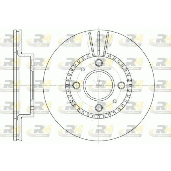 Juego de 2 discos de freno ROADHOUSE para NISSAN Almera I 1.4 1995–2000 - OEM 402060M801