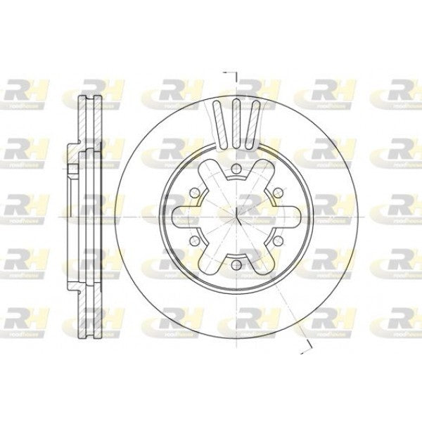 Juego de 2 discos de freno ROADHOUSE para NISSAN Pathfinder II / Terrano 2.7 TD 4WD 1995–2004 - OEM 4020602N00