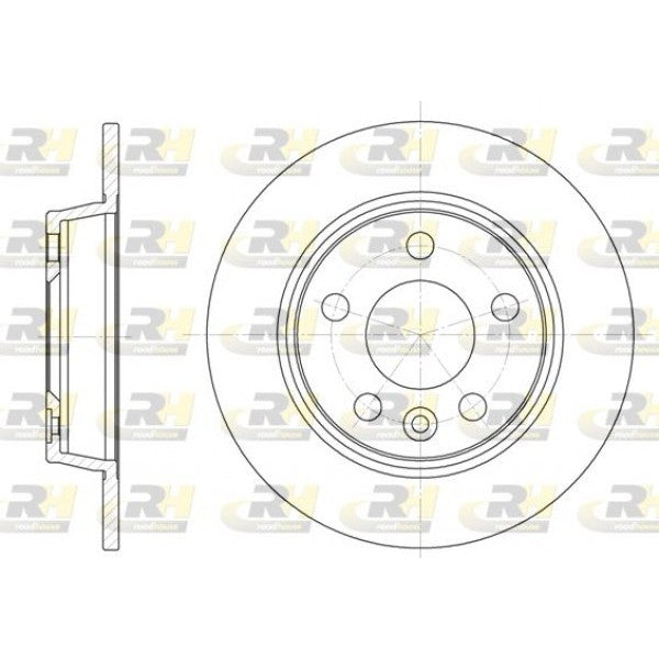 Juego de 2 discos de freno ROADHOUSE para FORD Galaxy I 1.9 TDI 1995–2006 - OEM 1001094