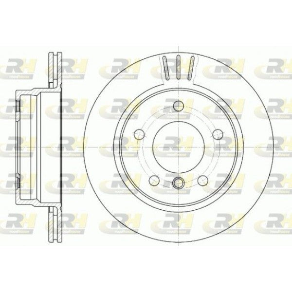 Juego de 2 discos de freno ROADHOUSE para BMW 3 III 323 i 2.5 1995–1998 - OEM 34211162315