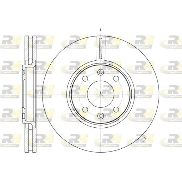 Juego de 2 discos de freno ROADHOUSE para CITROEN C5 I 2.2 HDi 2001–2004 - OEM 4246R6