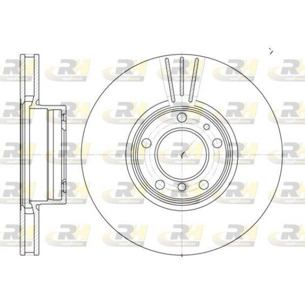 Juego de 2 discos de freno ROADHOUSE para BMW 5 IV 520 d 2000–2003 - OEM 34111165859