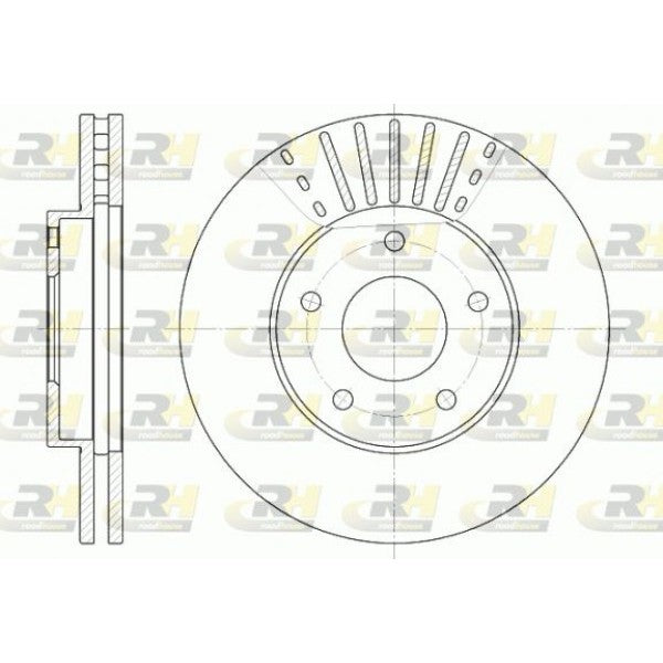 Juego de 2 discos de freno ROADHOUSE para NISSAN Almera Tino 1.8 2000–2006 - OEM 402063Y502