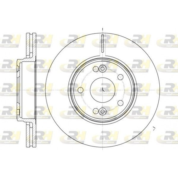 Juego de 2 discos de freno ROADHOUSE para RENAULT Laguna II 1.6 2001–2005 - OEM 7701206613