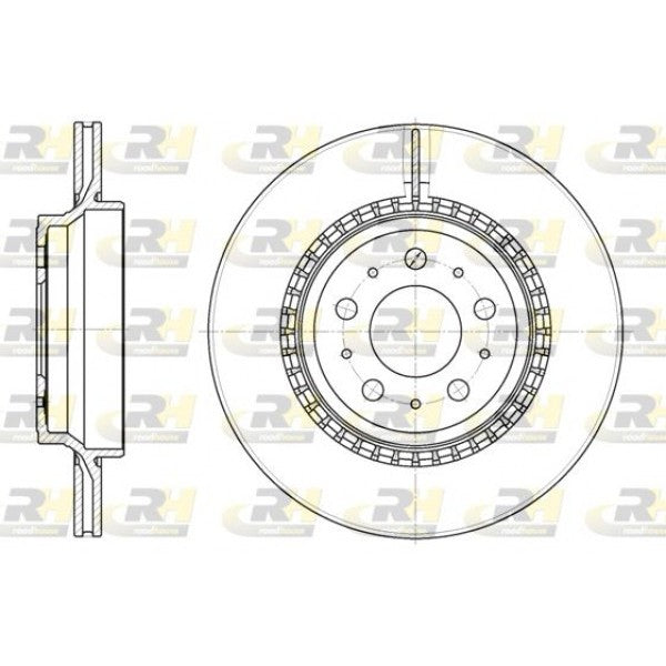 Juego de 2 discos de freno ROADHOUSE para VOLVO XC90 I 2.5 T AWD 2012–2014 - OEM 31471824