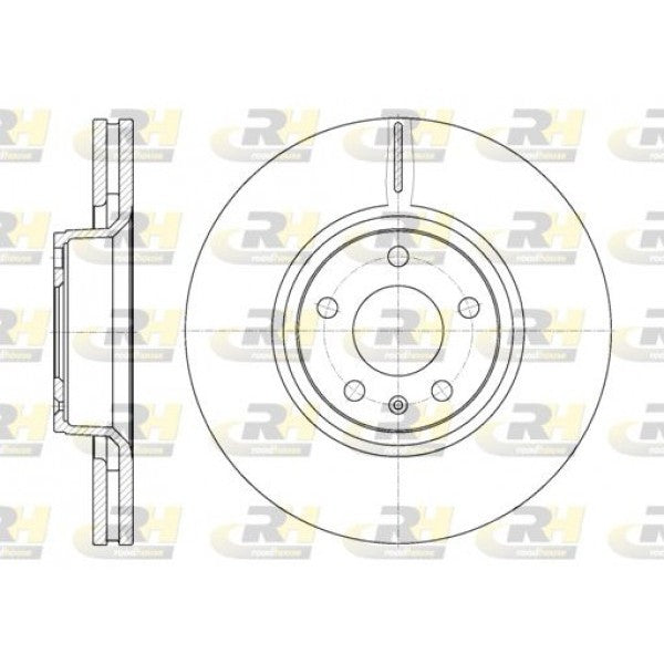 Juego de 2 discos de freno ROADHOUSE para AUDI A6 III 2.0 TDI 2004–2011 - OEM 4F0615301E