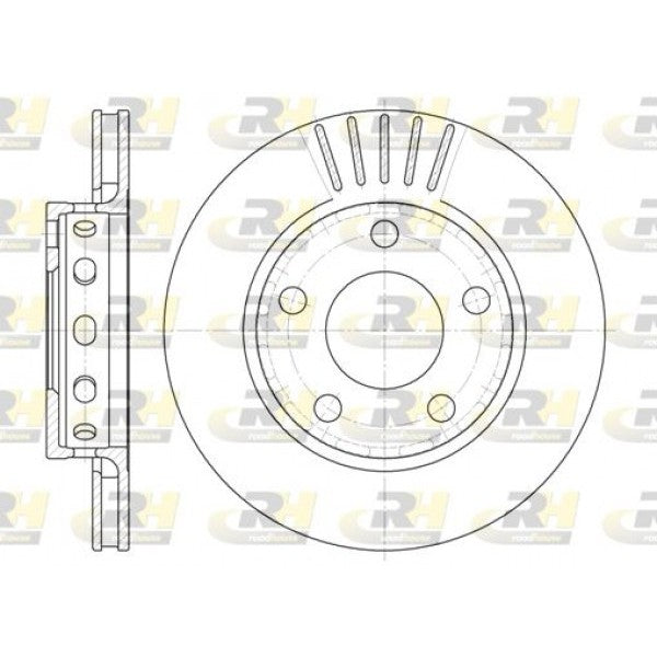 Juego de 2 discos de freno ROADHOUSE para AUDI A4 I S4 quattro 1997–2001 - OEM 8D0615601D