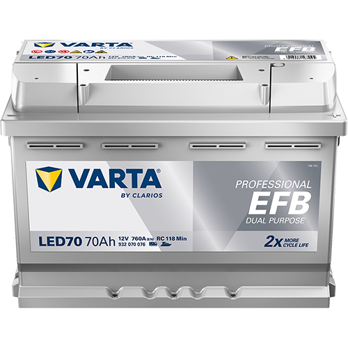 Batería Varta LED70 Professional Dual Purpose 12 V 70 Ah